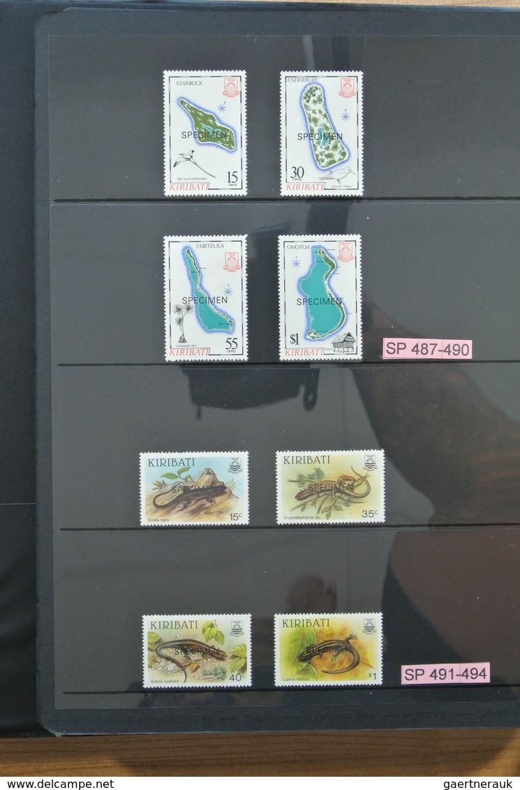 Kiribati (Gilbert-Inseln): 1979-2008. Apparently complete, MNH collection Kiribati 1979-2008 in 2 al