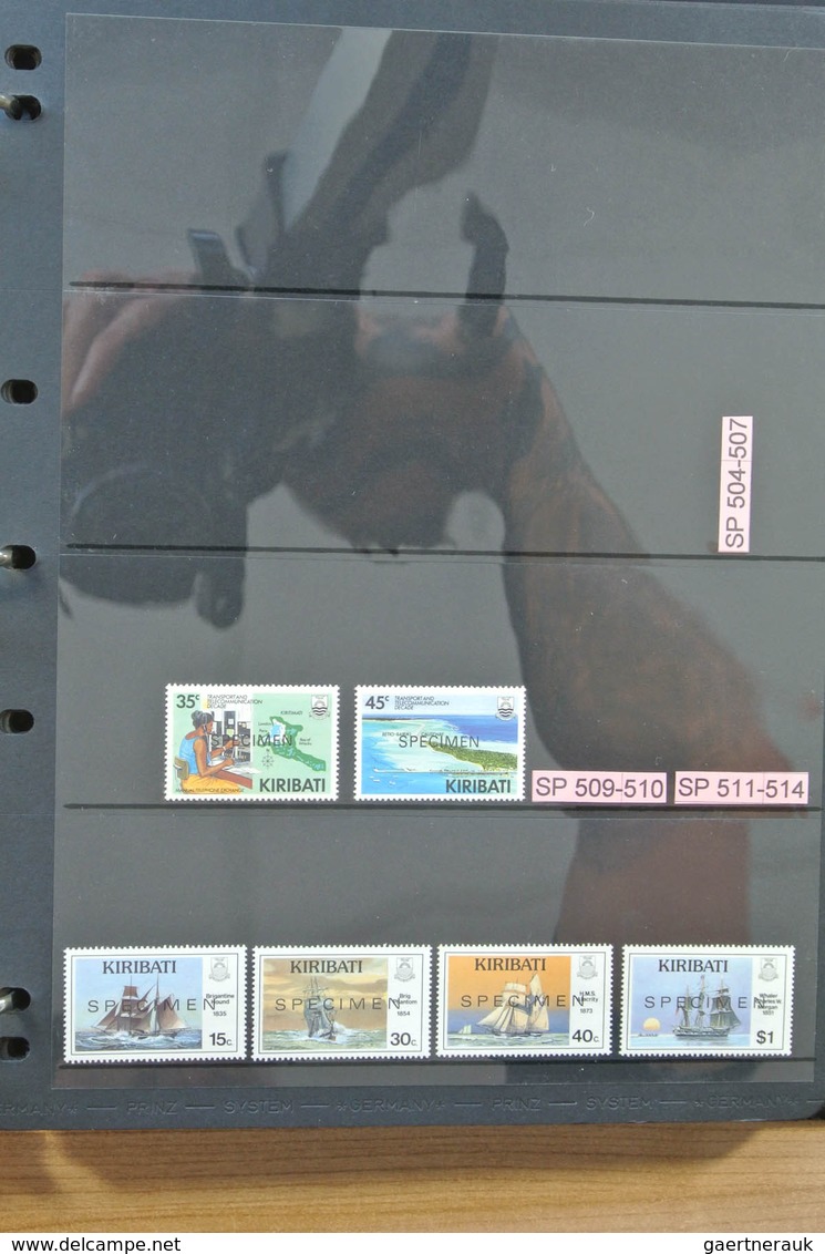 Kiribati (Gilbert-Inseln): 1979-2008. Apparently complete, MNH collection Kiribati 1979-2008 in 2 al