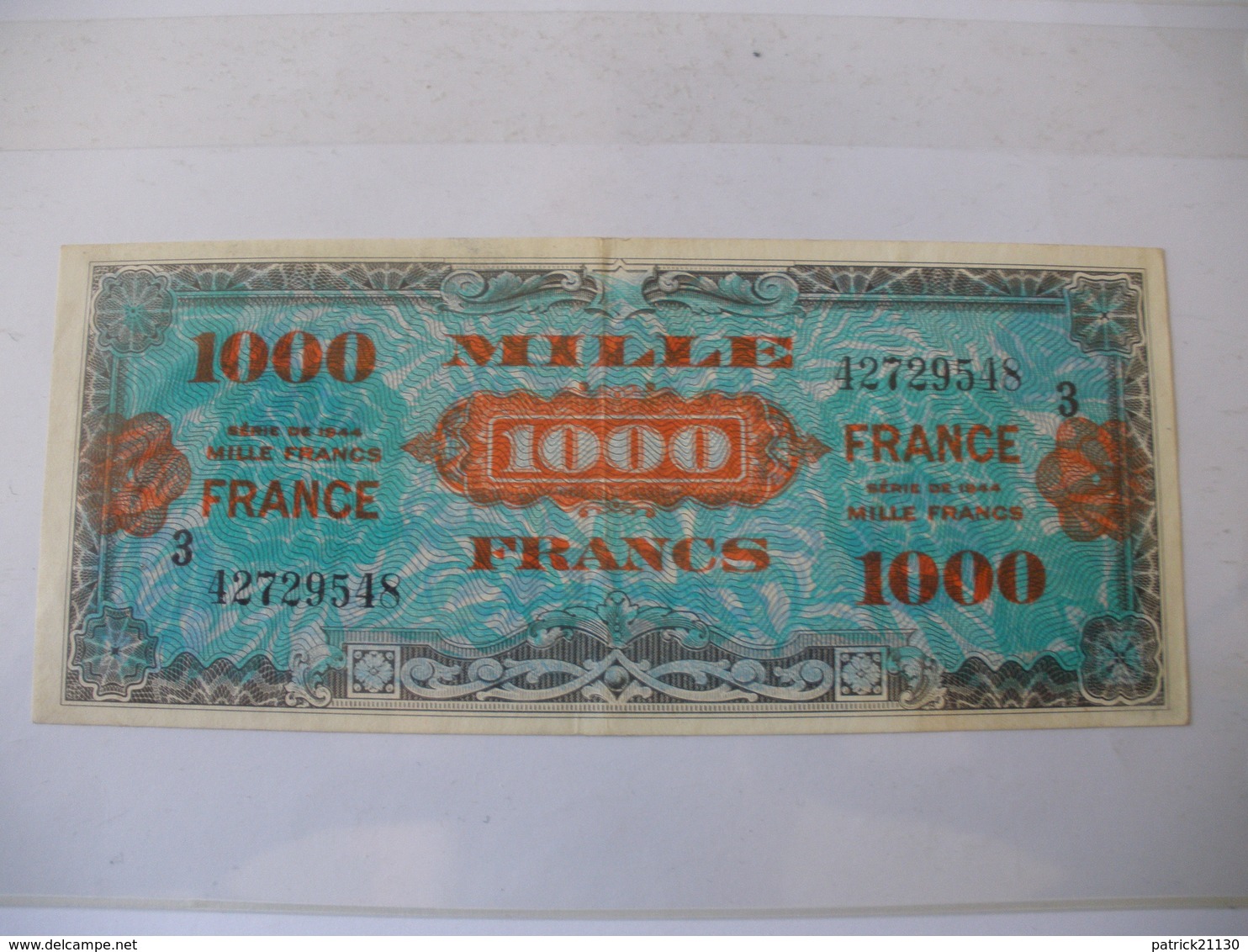 1000 F FRANCE TYPE 1945  SERIE 3 - Autres & Non Classés
