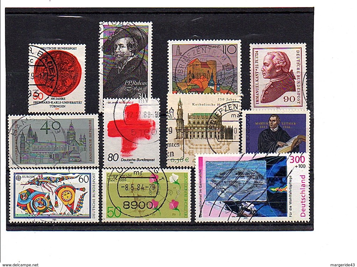 ALLEMAGNE RFA LOT D'OBLITERES - Vrac (max 999 Timbres)