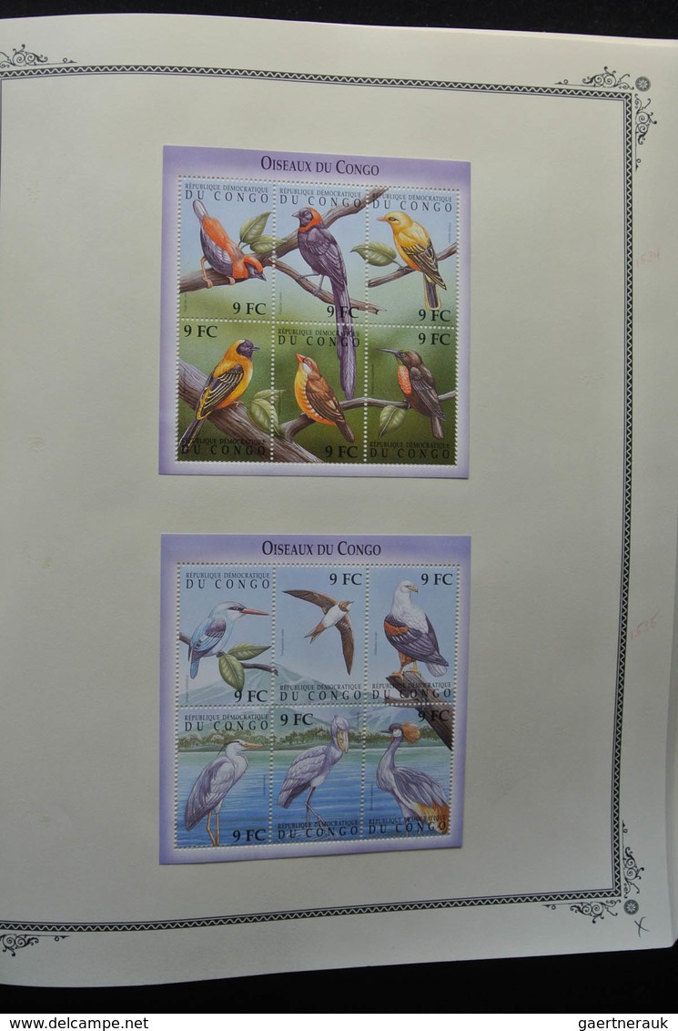 Kongo (Brazzaville): 1997-2003: Apparently, mint hinged collection Republic of Congo 1997-2003 in bl