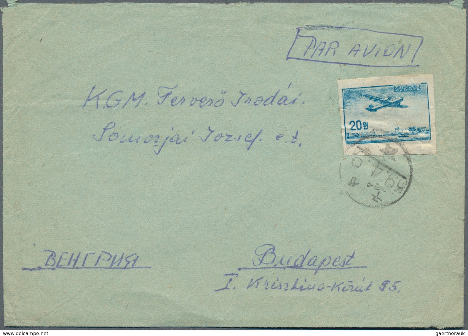 Korea-Nord: 1952/57, Covers (8) And Used Ppc (1) Mostly To East Germany But Also Czechoslovakia And - Korea (Nord-)