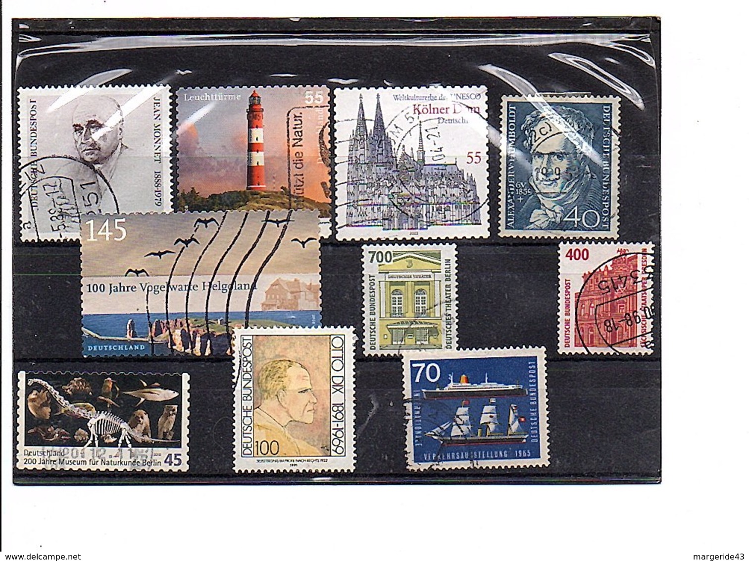 ALLEMAGNE RFA LOT D'OBLITERES - Vrac (max 999 Timbres)