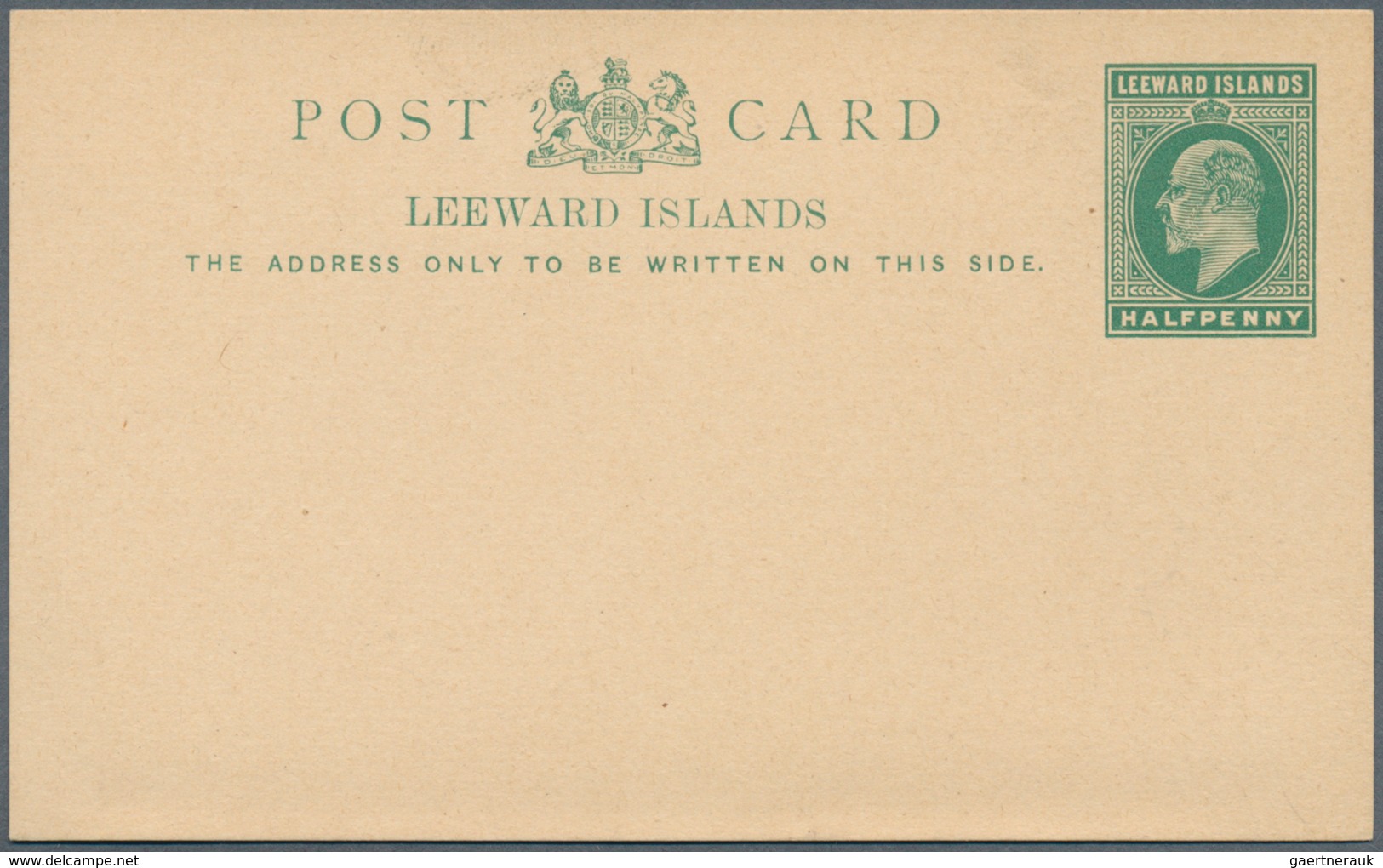 Leeward-Inseln: 1891/1938 (ca.), Duplicated Accumulation Of About 340 Unused Postcards And Reply Car - Leeward  Islands