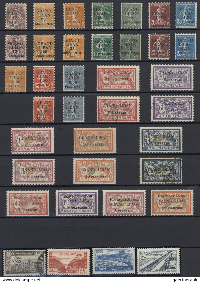 Libanon: 1924/1967, Comprehensive Collection In A Stockbook, Which Was Collected Parallel In Mint An - Libanon