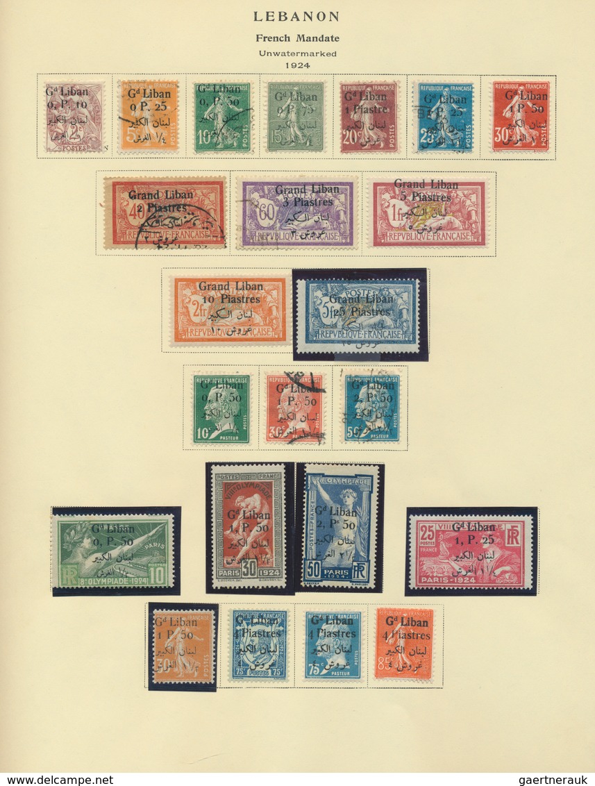 Libanon: 1924/1968 (ca.), Accumulation On Album Pages In Binder With Some Better Issues And Complete - Libanon