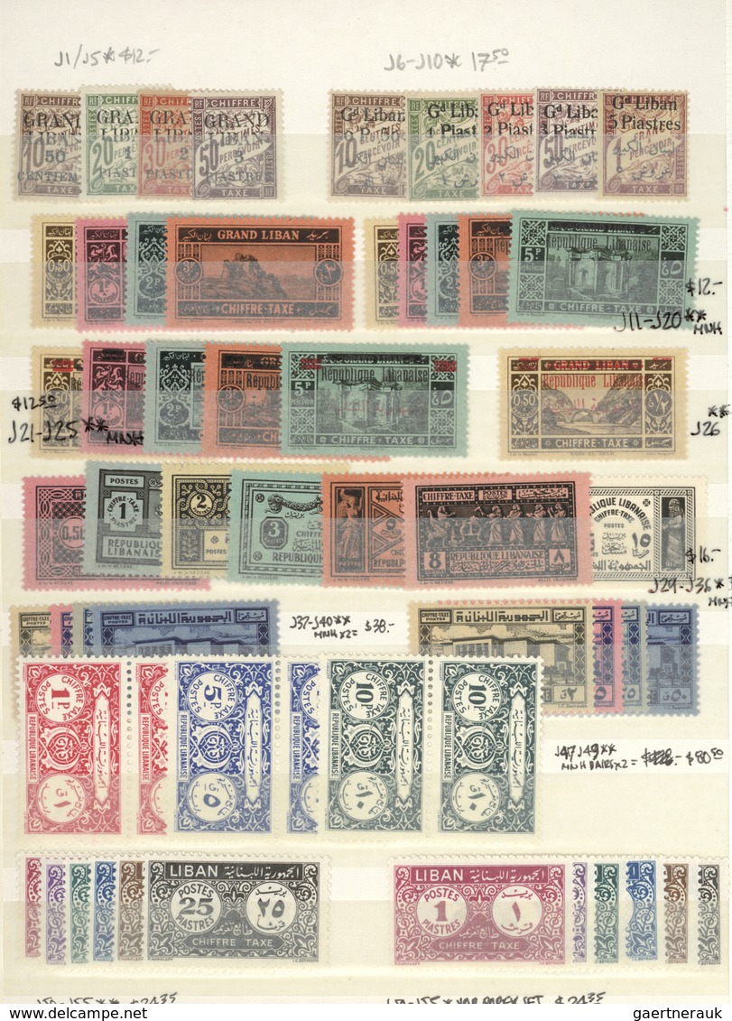 Libanon: 1924/1972, Mint Collection In A Stockbook, Well Collected Throughout And Showing Especially - Libanon