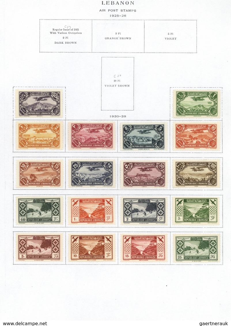 Libanon: 1924/1975, Mint Collection In A Scott Album With Main Value In The Issues From 1940s, Some - Libanon