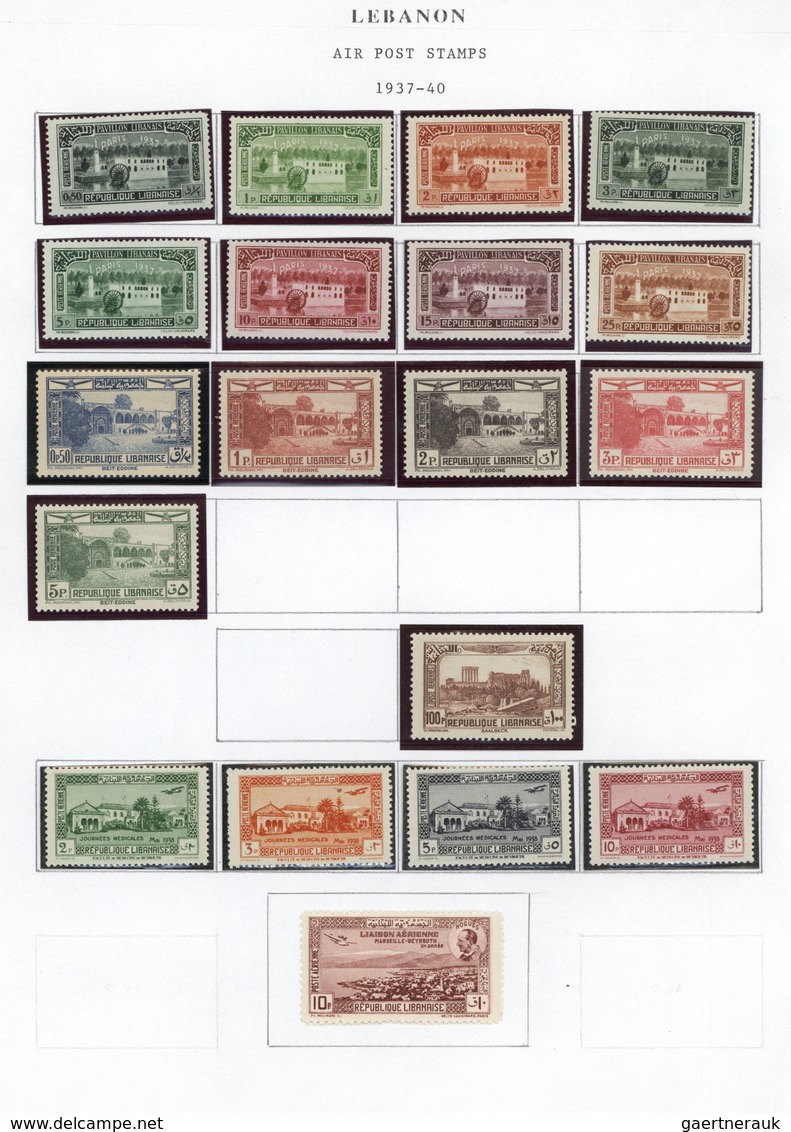 Libanon: 1924/1975, Mint Collection In A Scott Album With Main Value In The Issues From 1940s, Some - Libanon