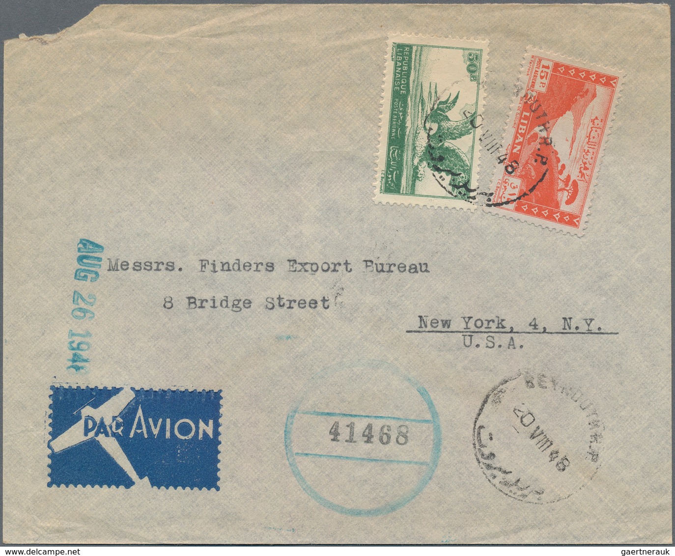 Libanon: 1937/1967 (ca.), lot of apprx. 100 commercial covers mainly to Yugoslavia resp. Germany, in