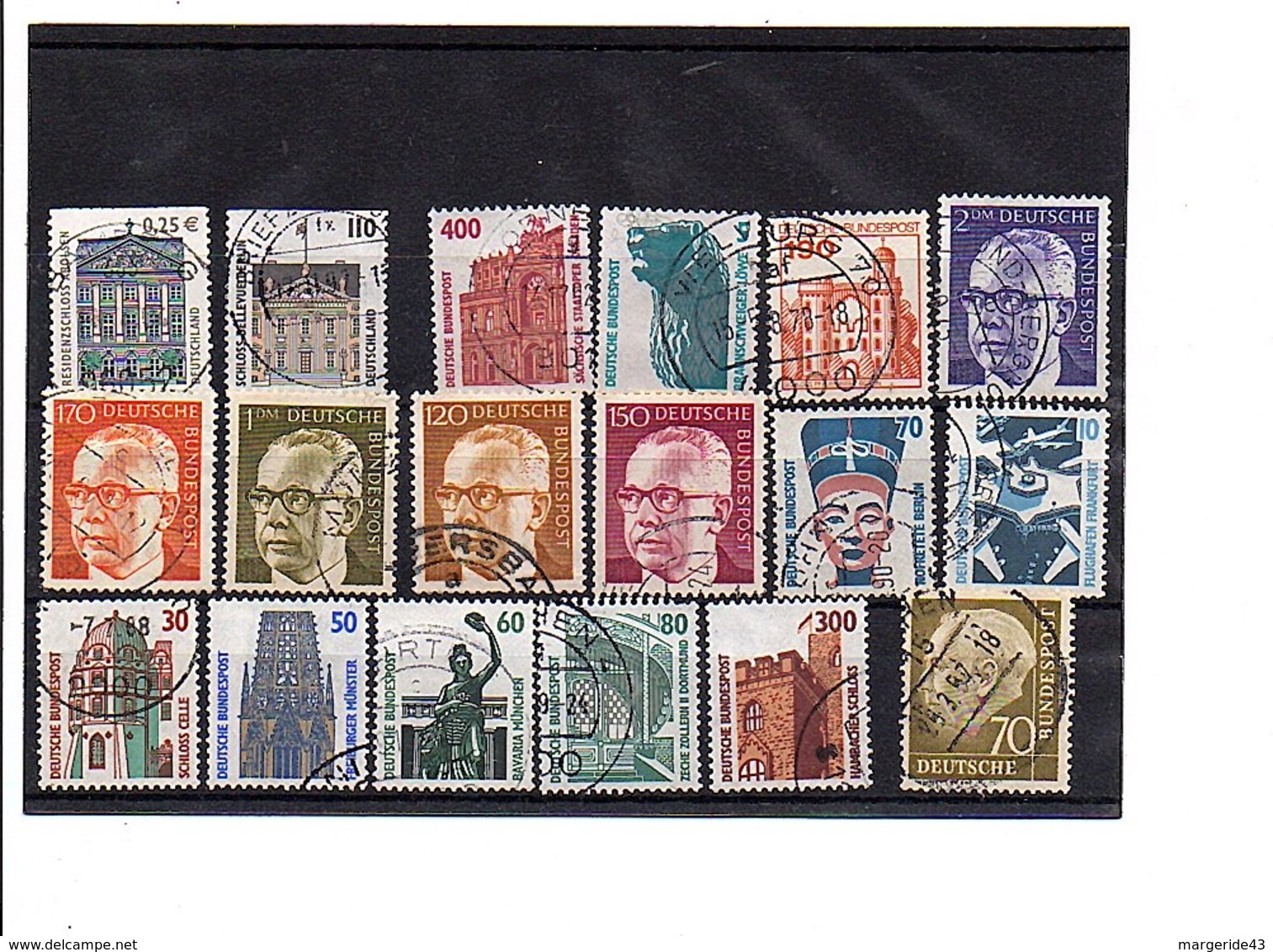 ALLEMAGNE RFA LOT D'OBLITERES - Vrac (max 999 Timbres)