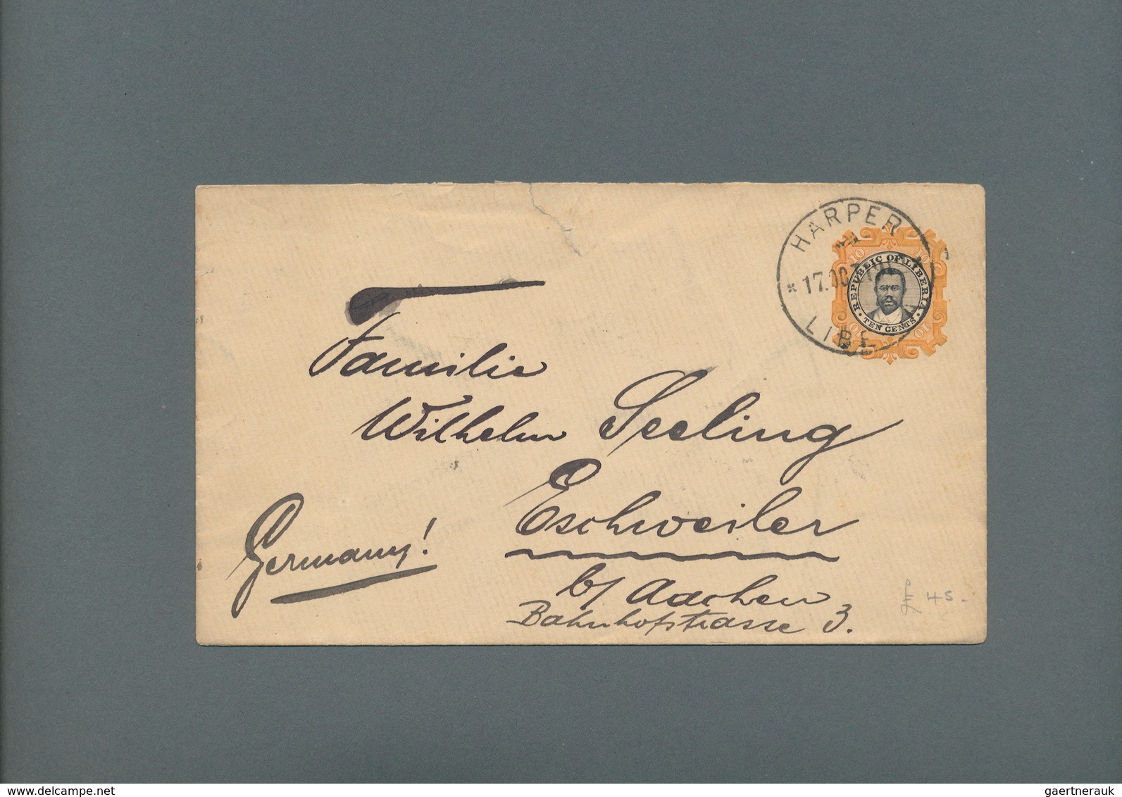 Liberia: 1894/1897, lot of 9 stationery envelopes and wrappers (8 used, 1 specimen), good condition.