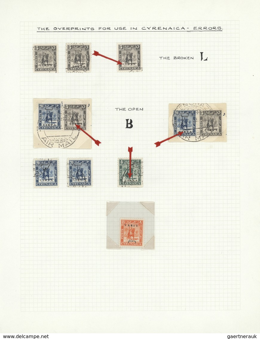 Libyen: 19251-65, Collection Most Mint On Exhibition Leaves Starting Independent Kingdom, Many Compl - Libyen