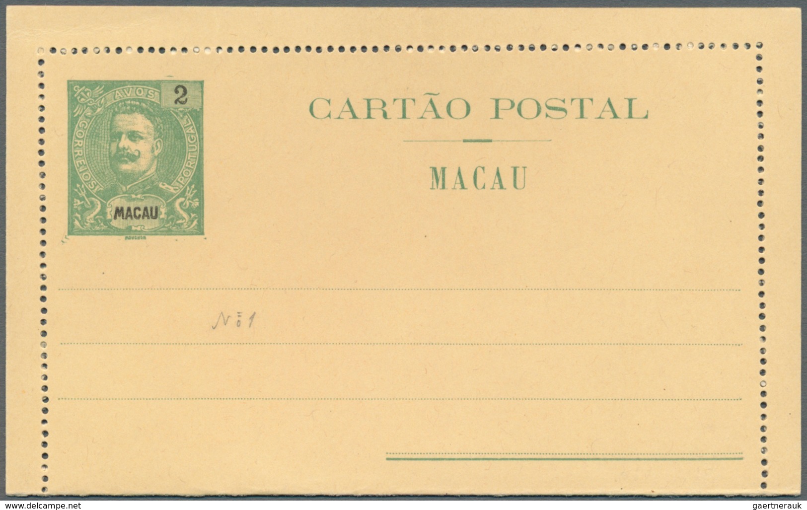 Macau - Ganzsachen: 1903/14, Letter Cards, Complete Collection Of 23 Different, Unused Mint In Very - Ganzsachen