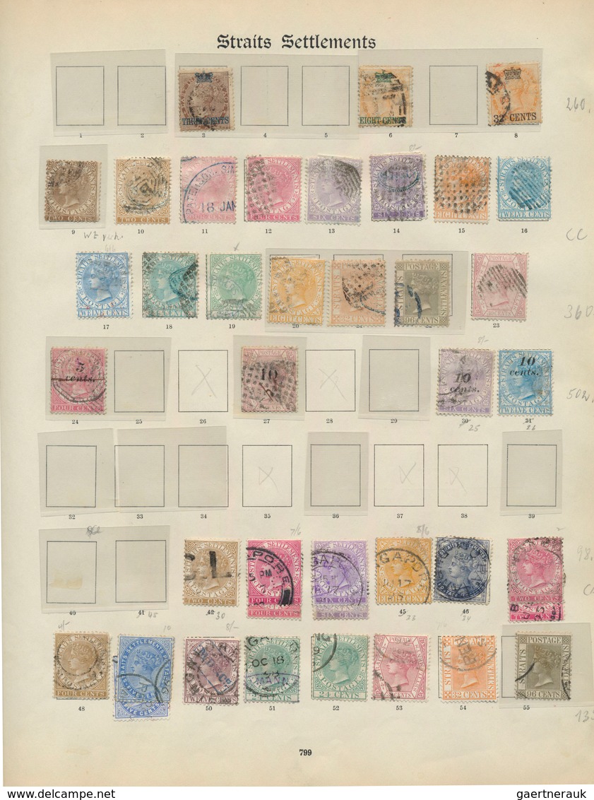 Malaiische Staaten - Straits Settlements: 1867/1936, Collection Used With Better Values (Michel Ca. - Straits Settlements