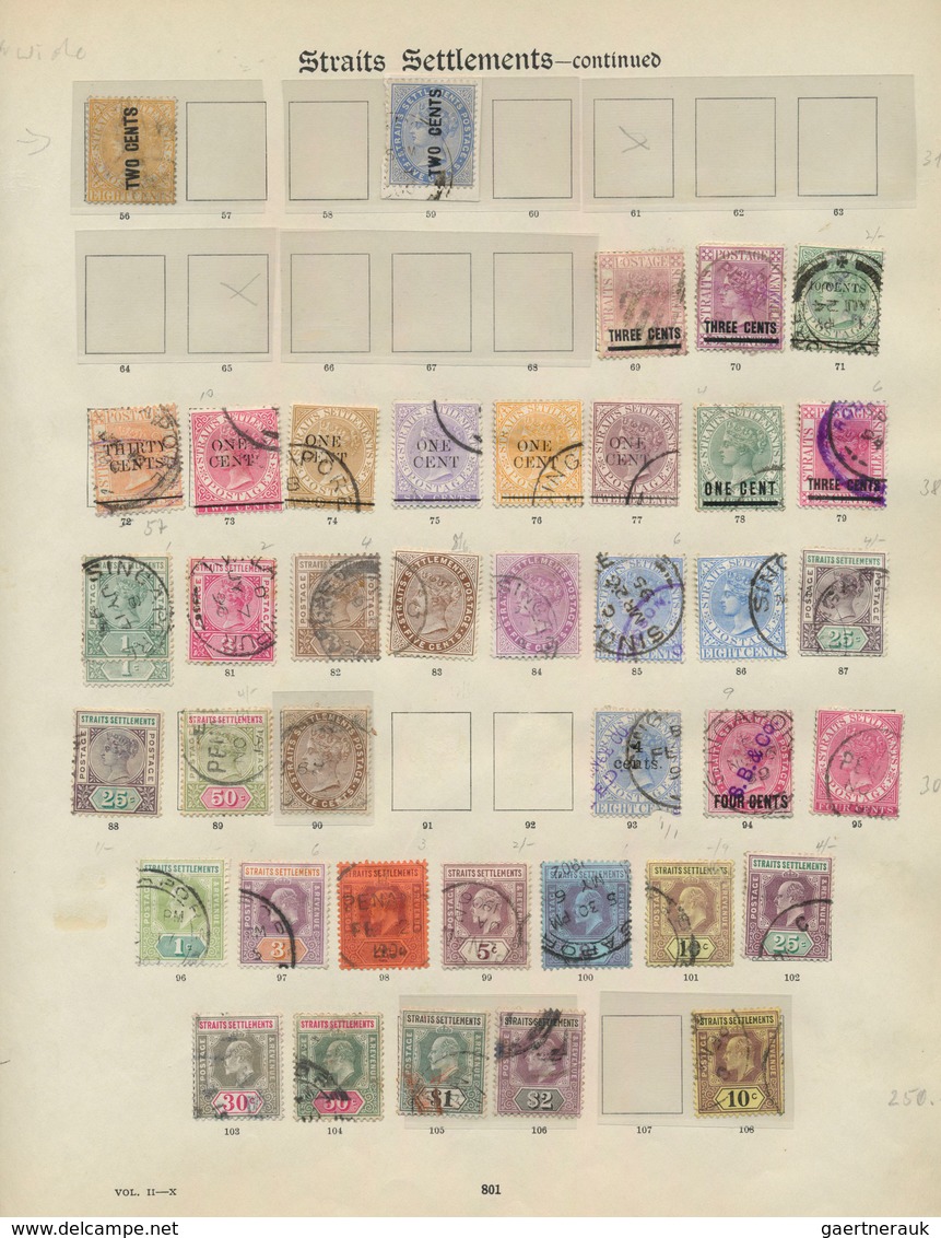 Malaiische Staaten - Straits Settlements: 1867/1936, Collection Used With Better Values (Michel Ca. - Straits Settlements