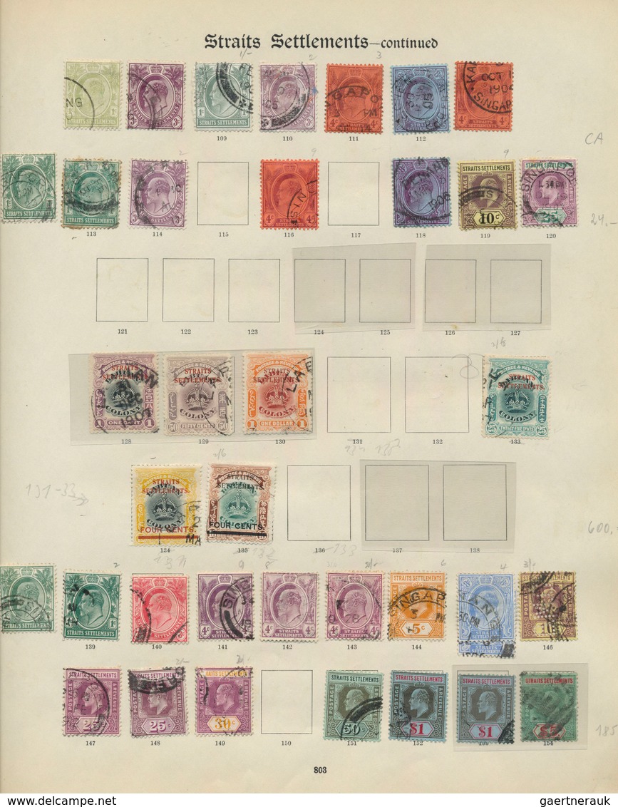 Malaiische Staaten - Straits Settlements: 1867/1936, Collection Used With Better Values (Michel Ca. - Straits Settlements