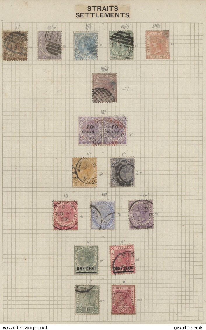 Malaiische Staaten: 1860's-1960's, Part Collections Of More Than 800 Stamps From Straits Settlements - Federated Malay States