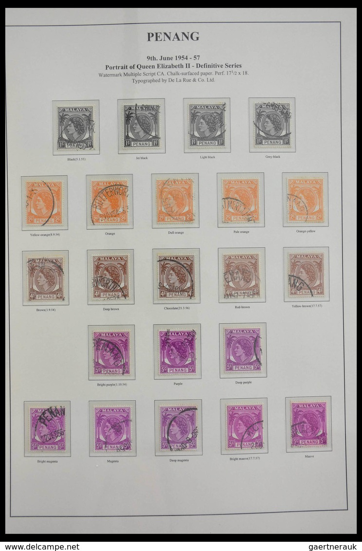 Malaiische Staaten - Penang: 1948-1986: Specialised collection Malaysia Penang 1948-1986 with MNH, m