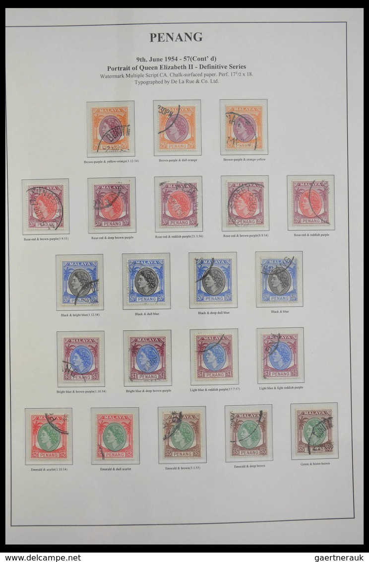 Malaiische Staaten - Penang: 1948-1986: Specialised collection Malaysia Penang 1948-1986 with MNH, m