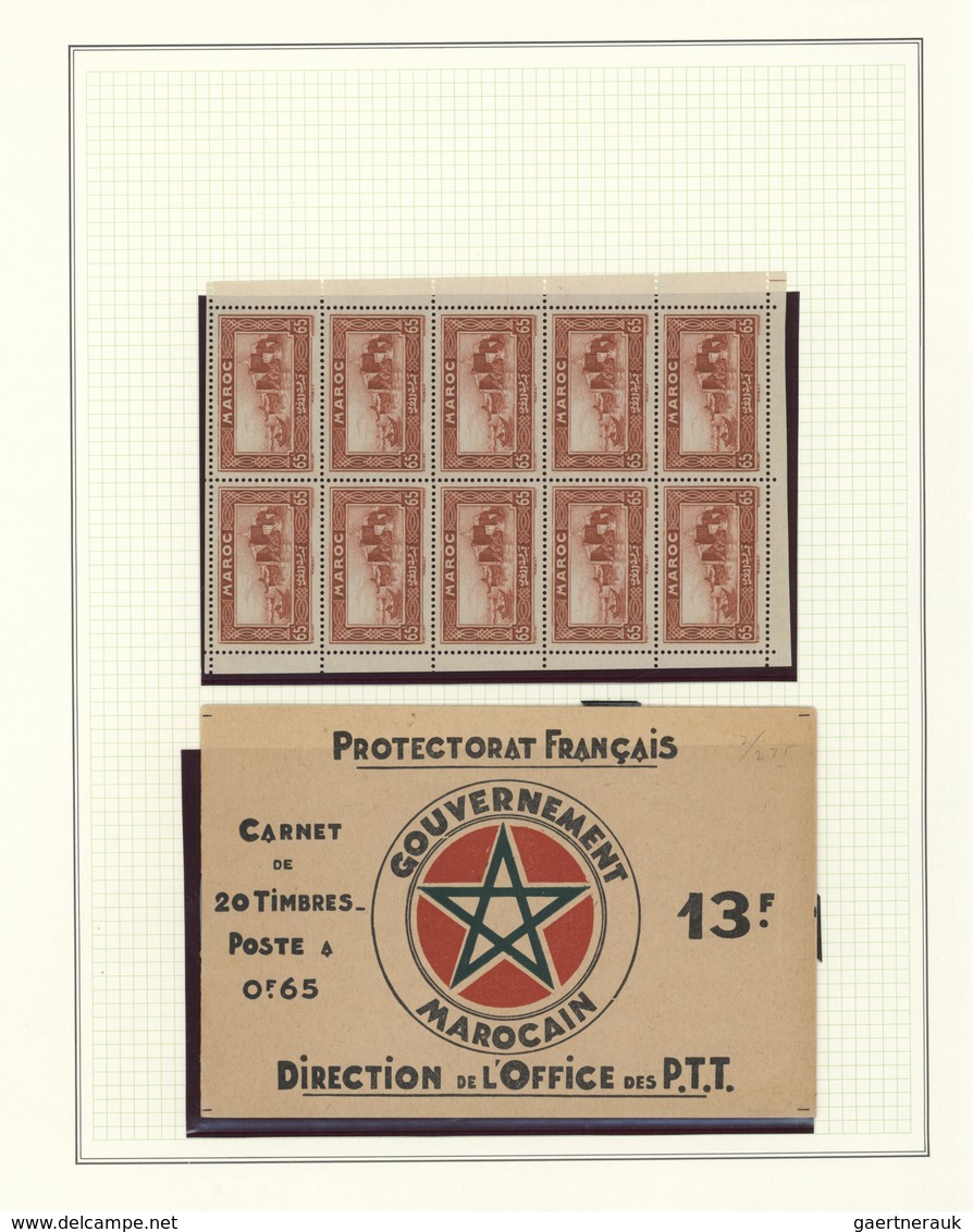 Marokko: 1891/1955, Mint Collection On Album Pages, E.g. 1891 Overprints 5c. To 1p., 1911/1917 Overp - Ungebraucht