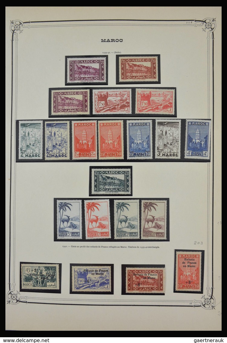 Marokko: 1891-1984: Very Well Filled, Partly Double, Mostly MNH And Mint Hinged Collection Morocco 1 - Ungebraucht