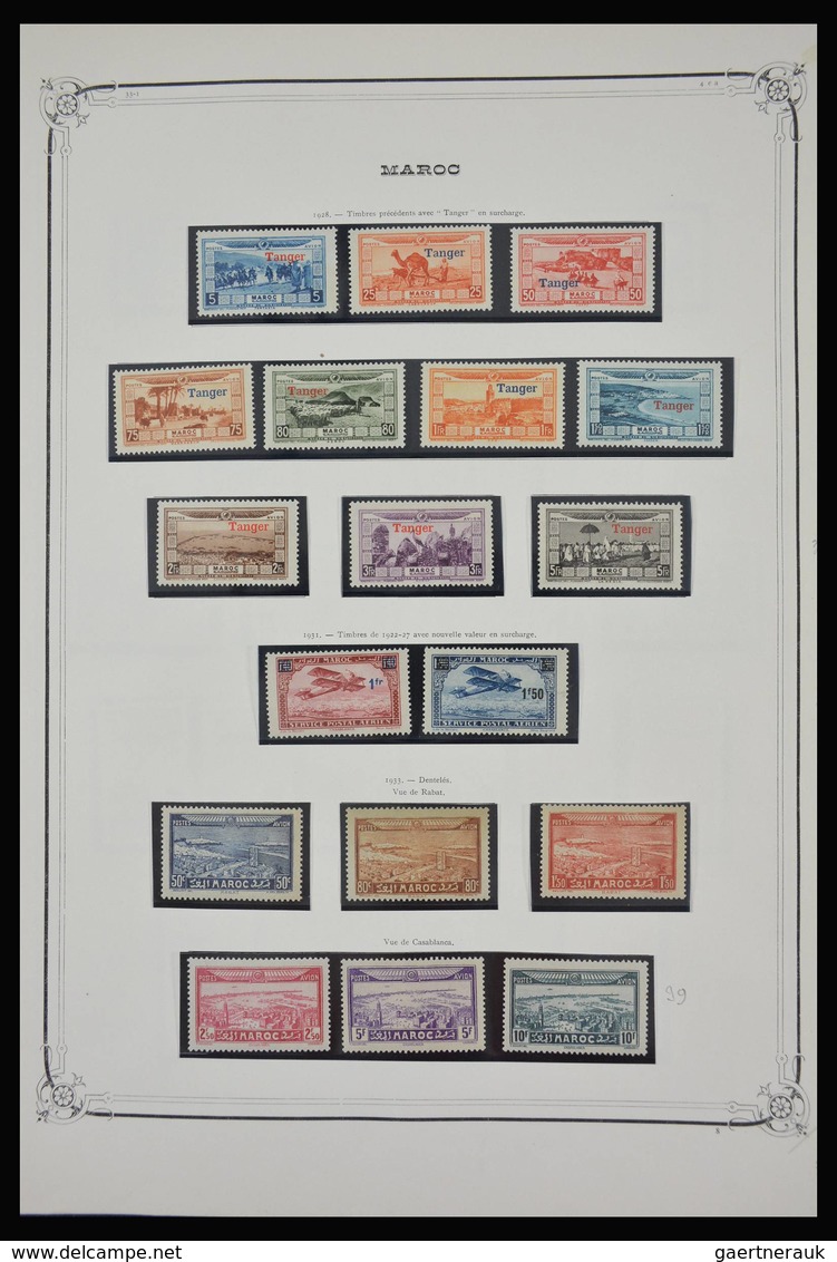 Marokko: 1891-1984: Very well filled, partly double, mostly MNH and mint hinged collection Morocco 1