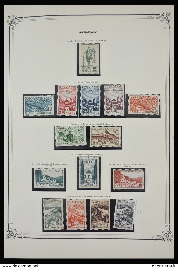 Marokko: 1891-1984: Very well filled, partly double, mostly MNH and mint hinged collection Morocco 1