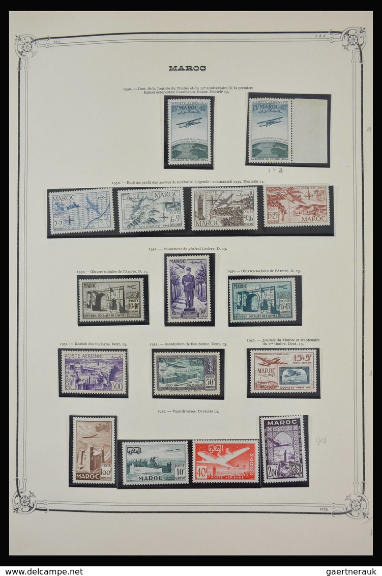 Marokko: 1891-1984: Very well filled, partly double, mostly MNH and mint hinged collection Morocco 1