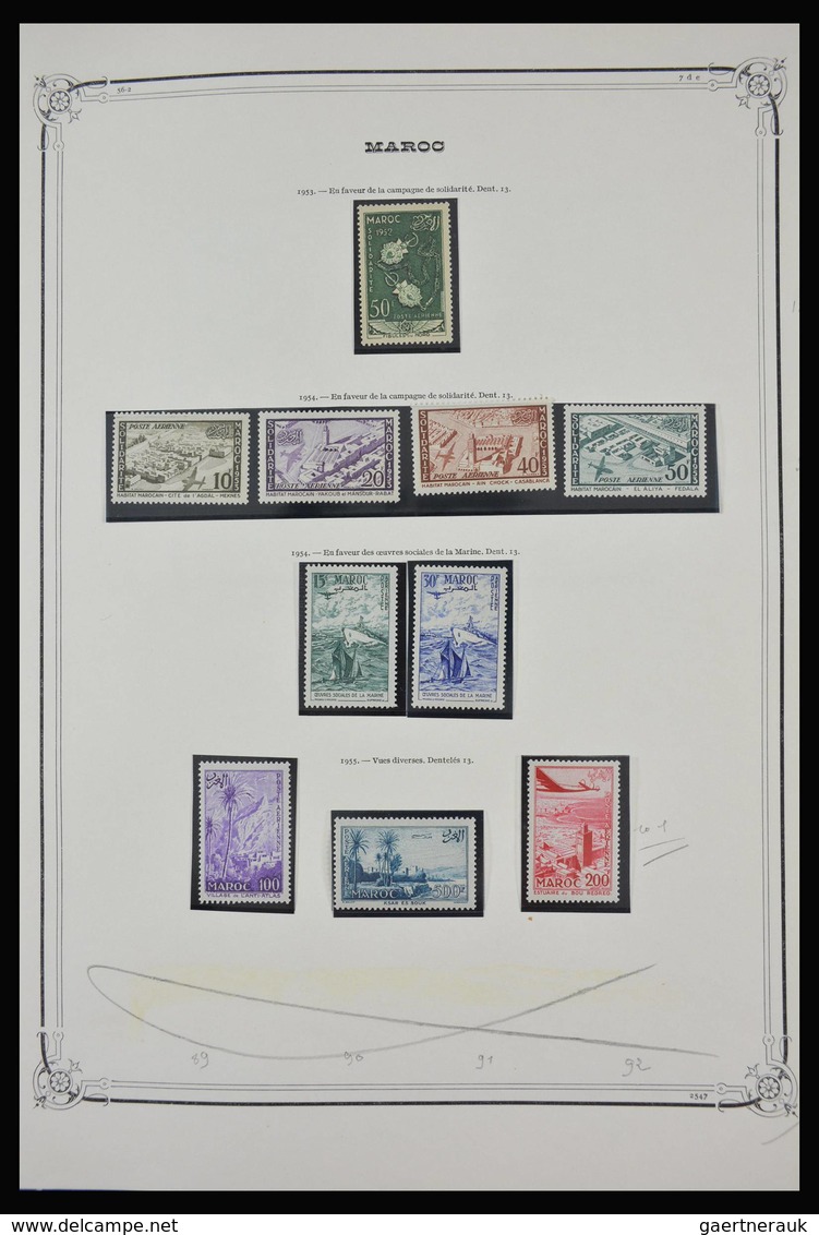 Marokko: 1891-1984: Very well filled, partly double, mostly MNH and mint hinged collection Morocco 1