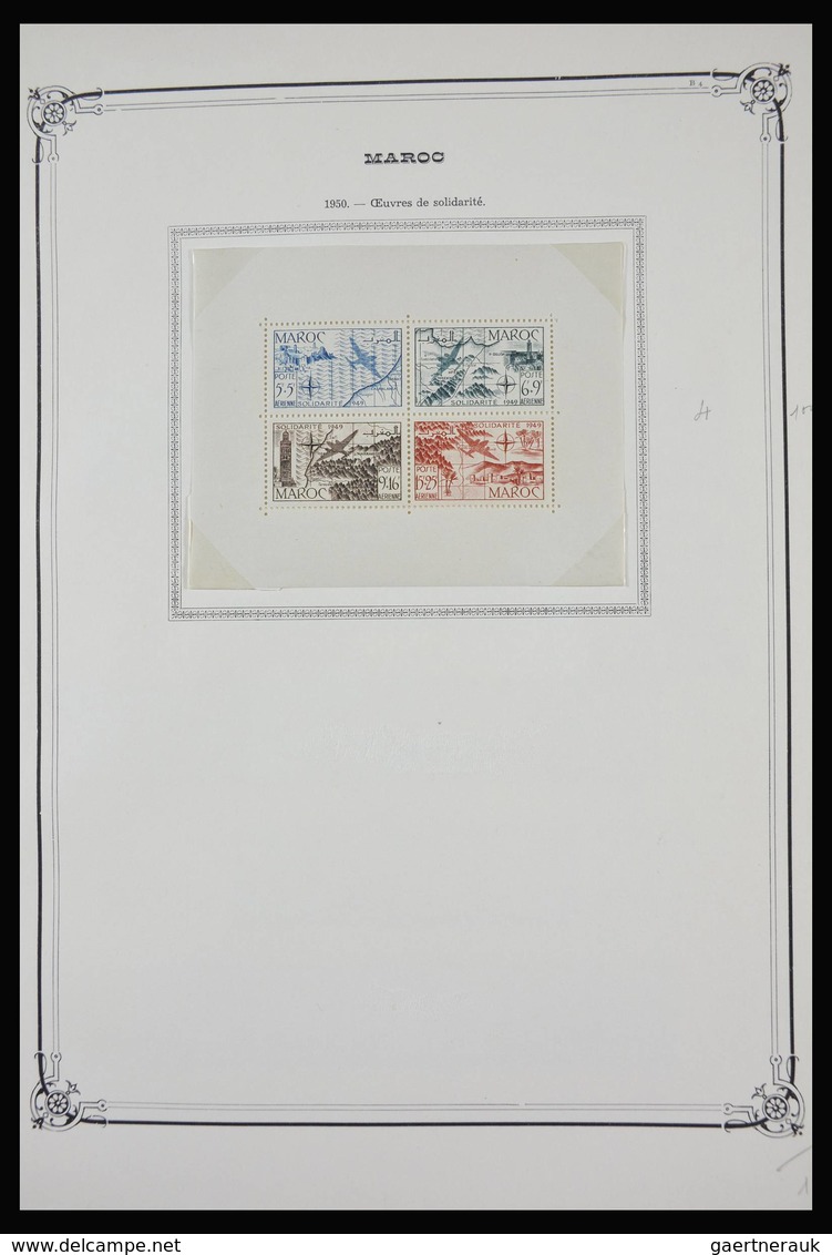 Marokko: 1891-1984: Very well filled, partly double, mostly MNH and mint hinged collection Morocco 1