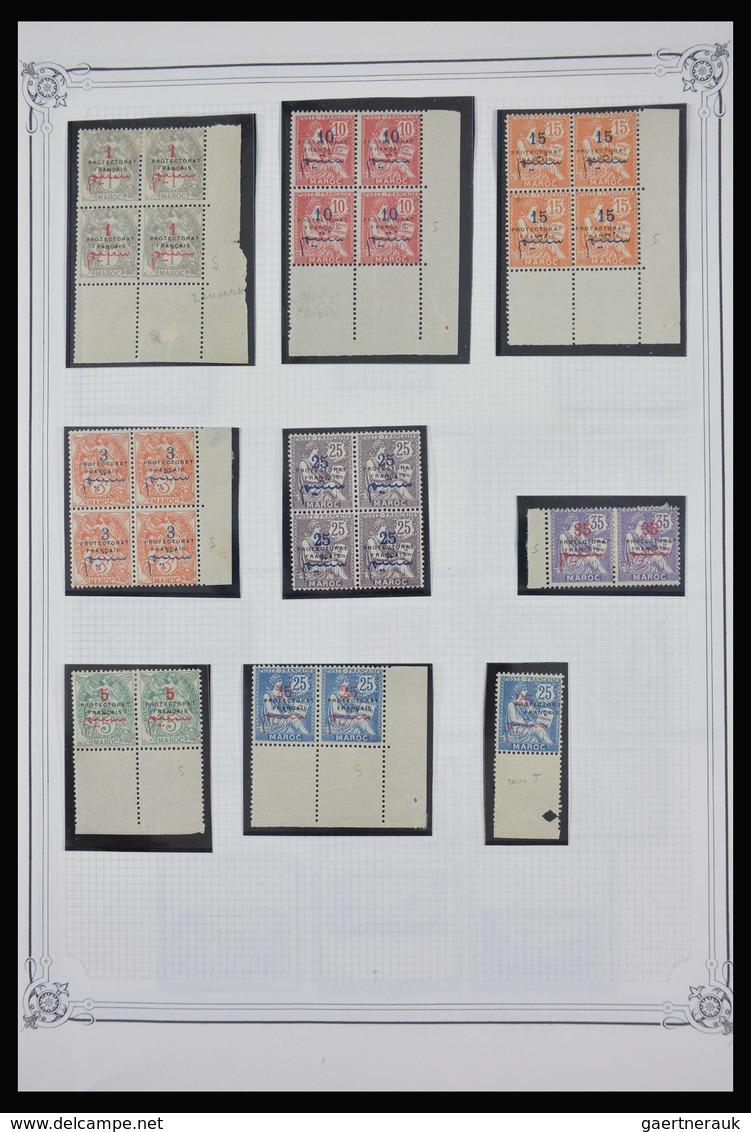 Marokko: 1891-1984: Very well filled, partly double, mostly MNH and mint hinged collection Morocco 1