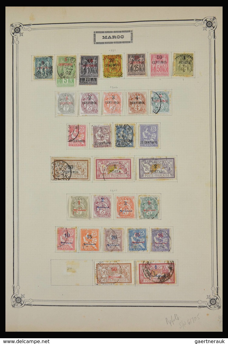 Marokko: 1891-1984: Very well filled, partly double, mostly MNH and mint hinged collection Morocco 1
