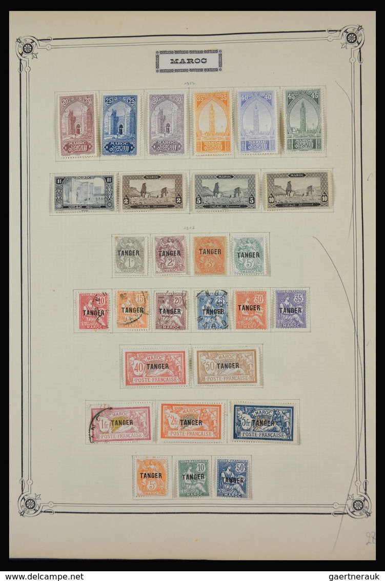 Marokko: 1891-1984: Very well filled, partly double, mostly MNH and mint hinged collection Morocco 1