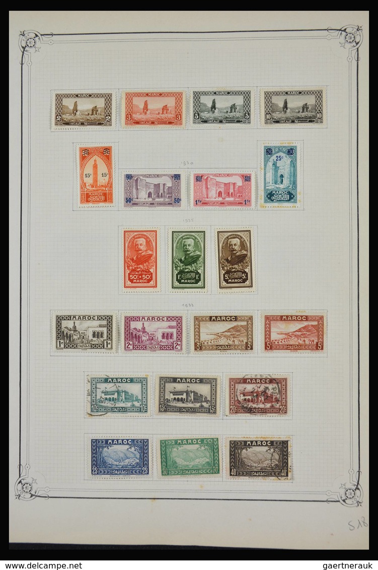 Marokko: 1891-1984: Very well filled, partly double, mostly MNH and mint hinged collection Morocco 1