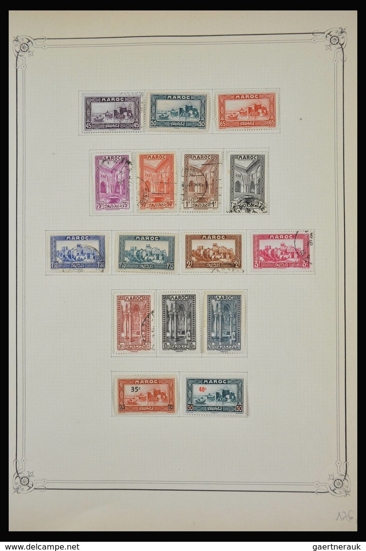 Marokko: 1891-1984: Very well filled, partly double, mostly MNH and mint hinged collection Morocco 1