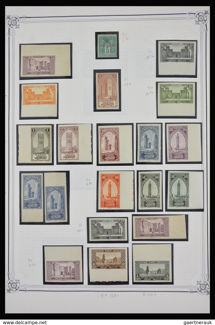 Marokko: 1891-1984: Very well filled, partly double, mostly MNH and mint hinged collection Morocco 1