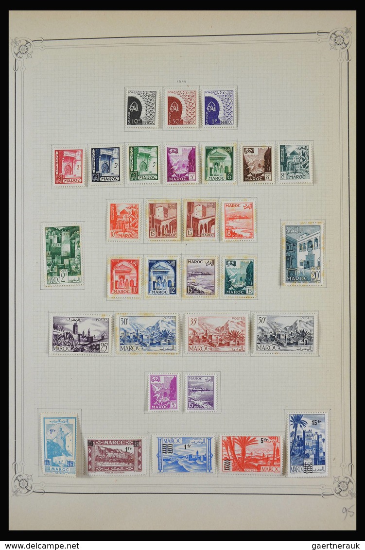 Marokko: 1891-1984: Very well filled, partly double, mostly MNH and mint hinged collection Morocco 1