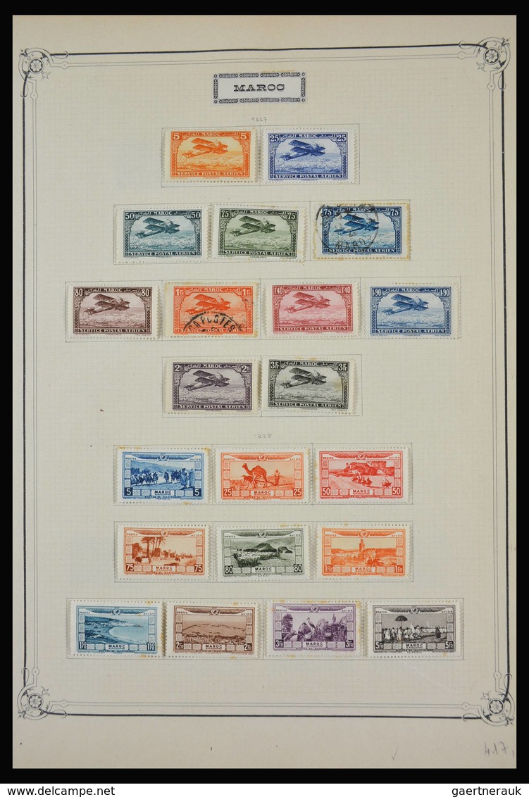 Marokko: 1891-1984: Very well filled, partly double, mostly MNH and mint hinged collection Morocco 1