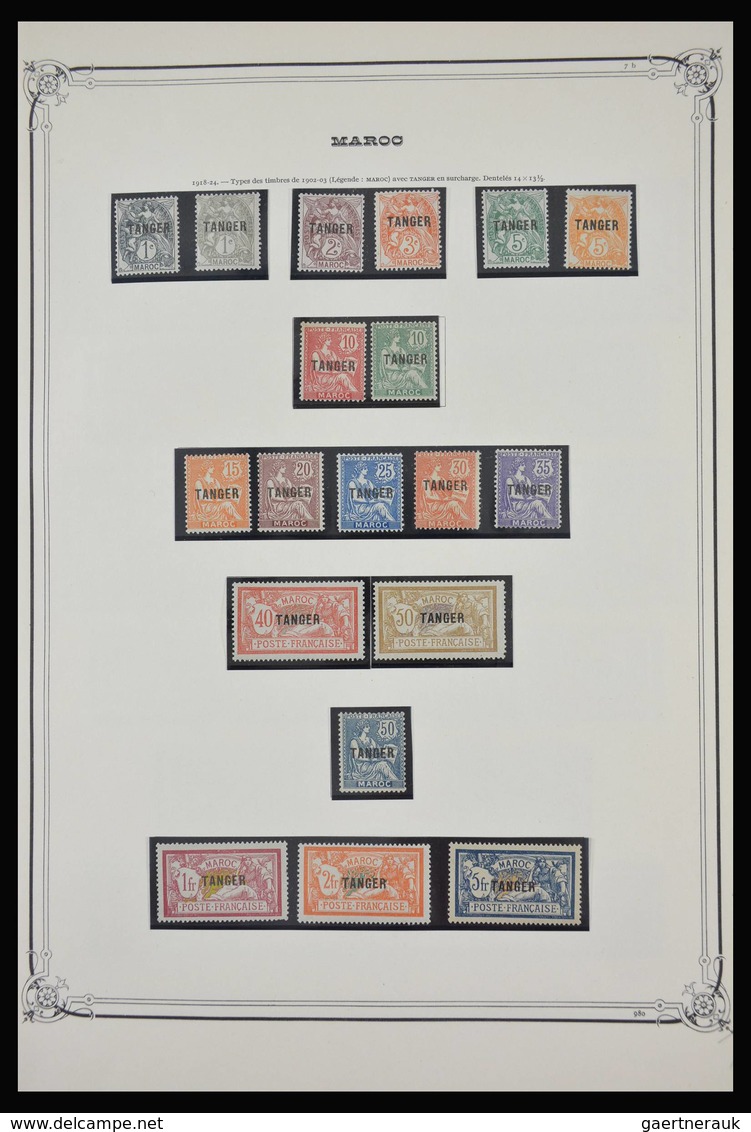 Marokko: 1891-1984: Very well filled, partly double, mostly MNH and mint hinged collection Morocco 1