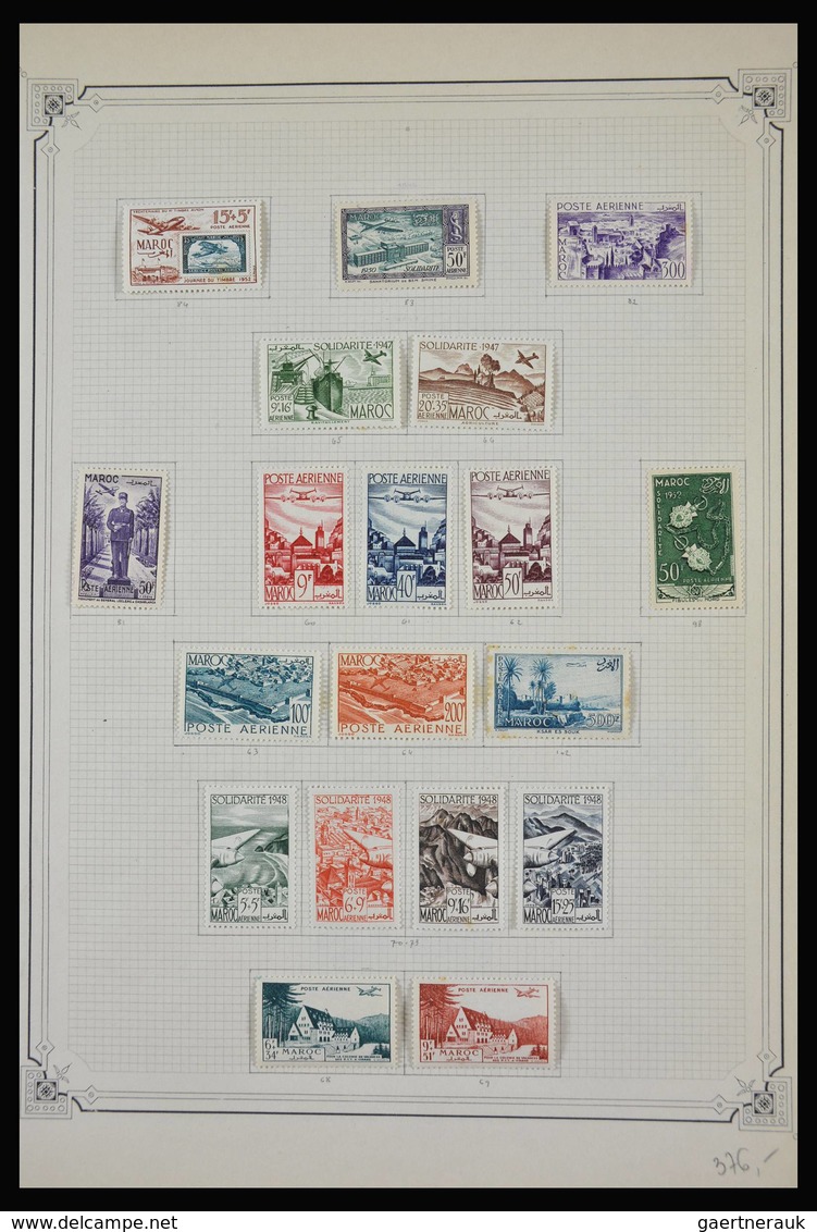 Marokko: 1891-1984: Very well filled, partly double, mostly MNH and mint hinged collection Morocco 1