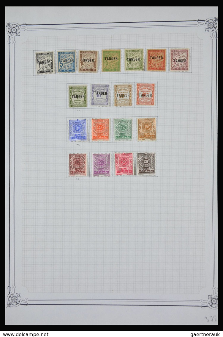 Marokko: 1891-1984: Very well filled, partly double, mostly MNH and mint hinged collection Morocco 1