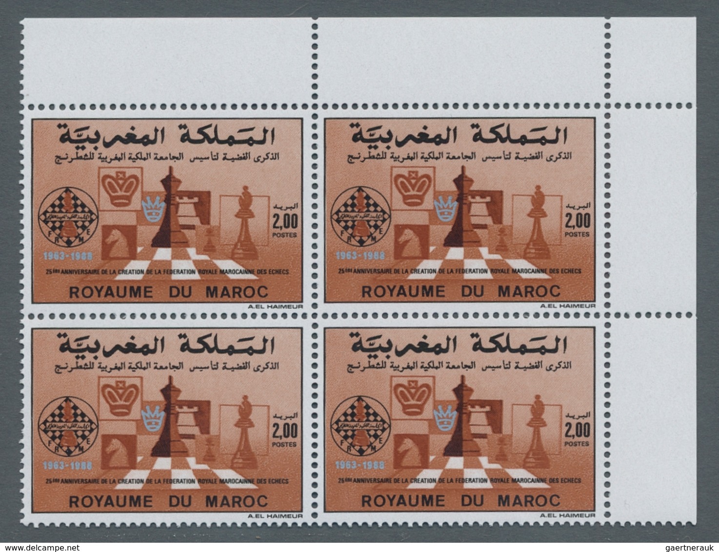 Marokko: 1974/1992, accumulation in carton with mostly single stamps or complete sets some in larger