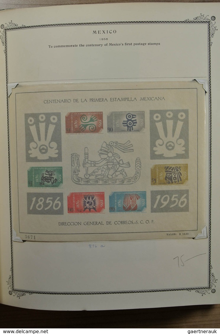 Mexiko: 1856-1984. Well filled, MNH, mint hinged and used collection Mexico 1856-1984 in Scott album