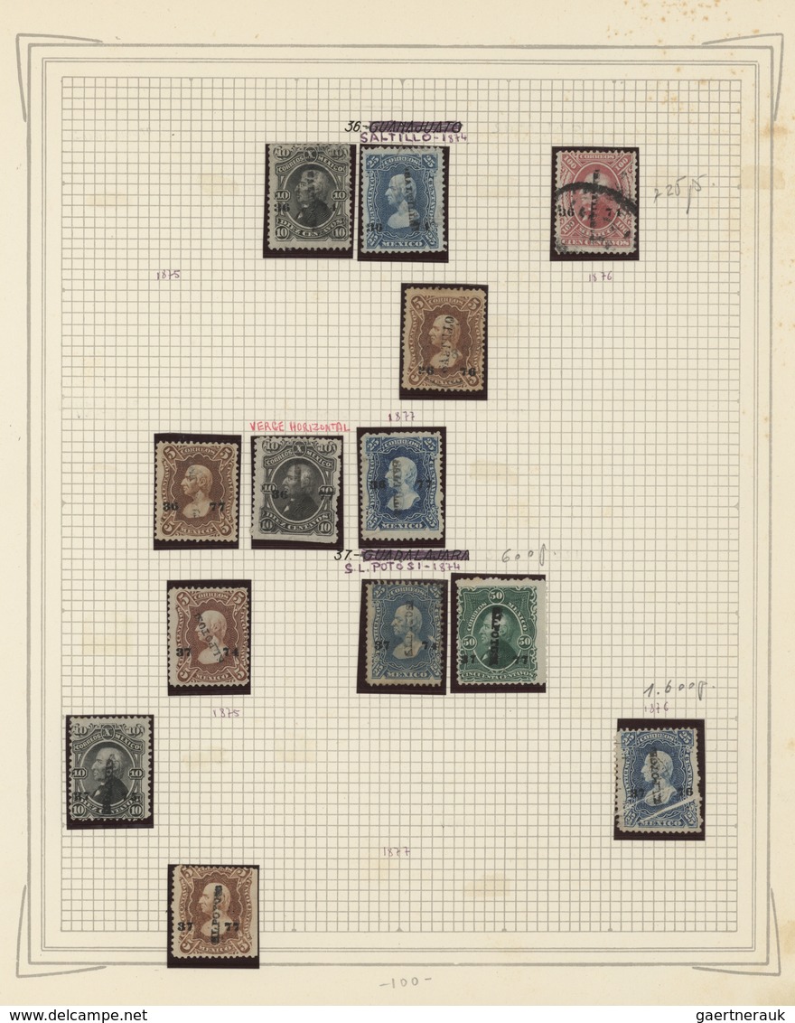 Mexiko: 1861/1893, A superb old-time collection of the Hidalgo, Eagle, Maximilan and Large Numerals