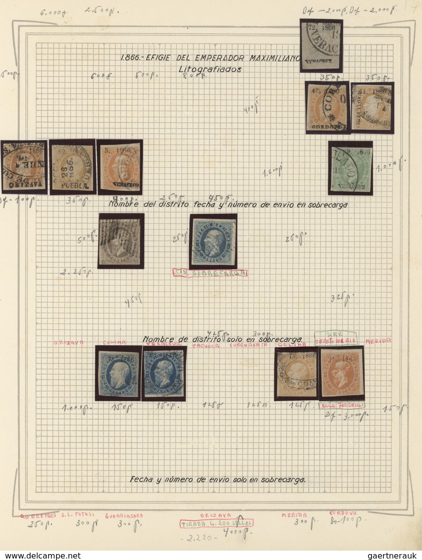 Mexiko: 1861/1893, A superb old-time collection of the Hidalgo, Eagle, Maximilan and Large Numerals