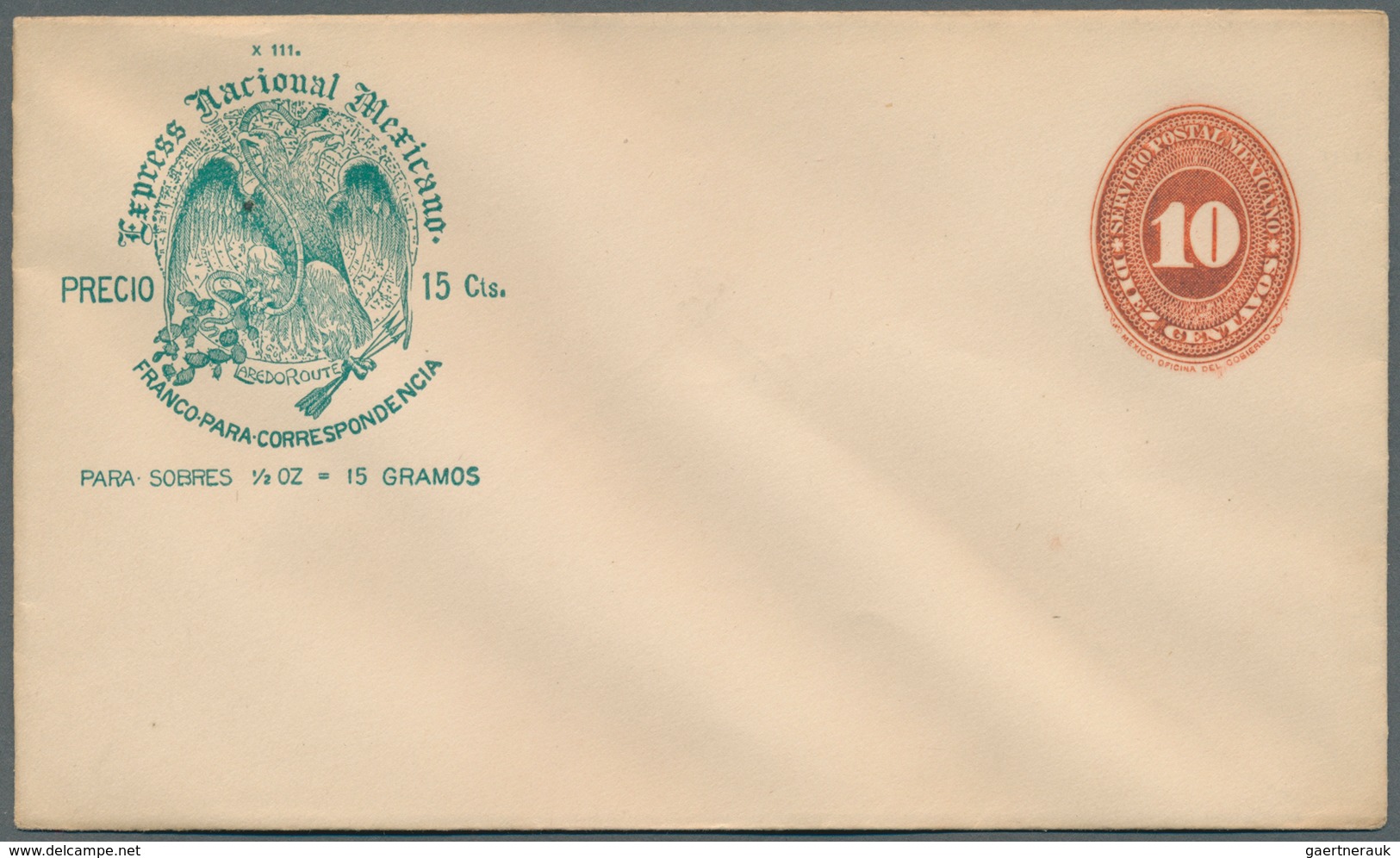 Mexiko - Ganzsachen: 1885-95 Ca.- WELLS FARGO Et Al.: Collection Of 55 Special Postal Stationery Env - Mexiko