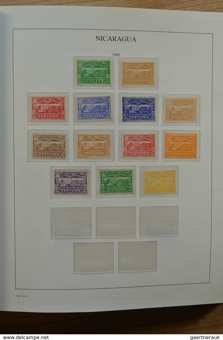 Neuseeland: 1862-1978. Nicely filled, MNH, mint hinged and used collection Nicaragua 1862-1978 on se