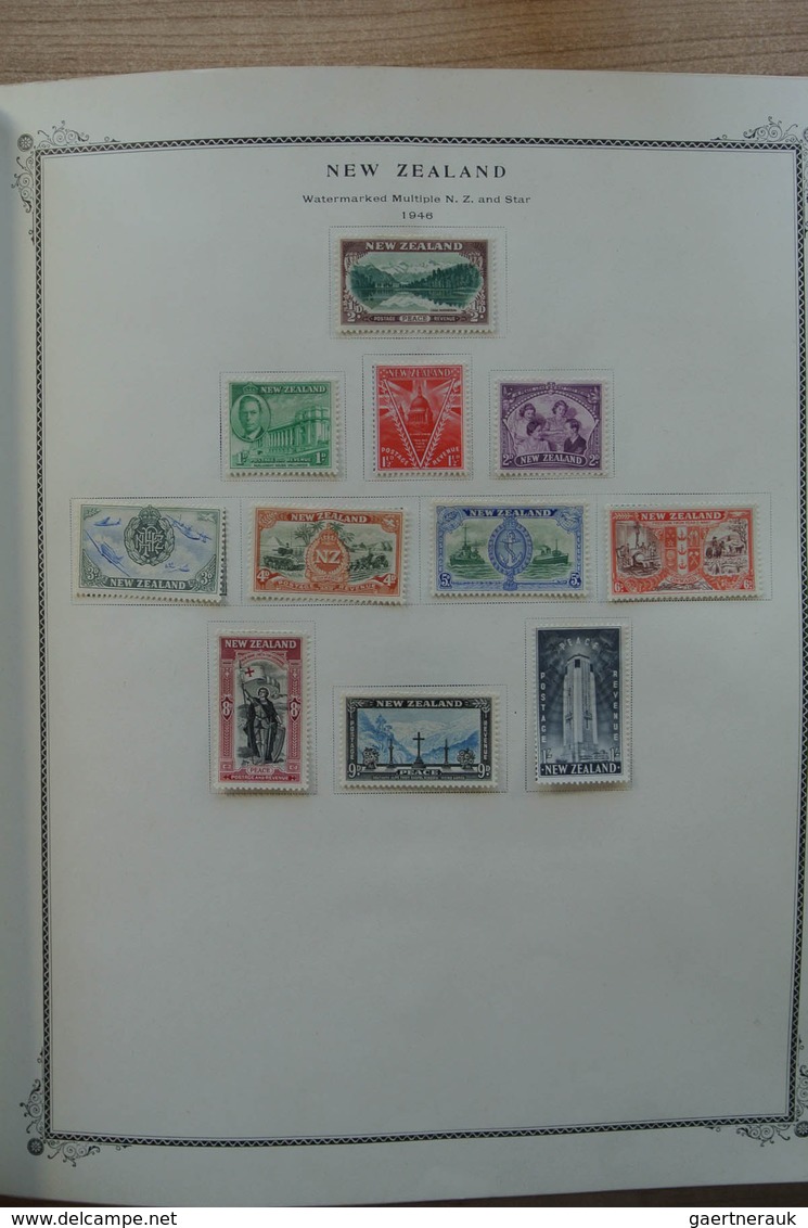 Neuseeland: 1874-2002. Well Filled, Mostly MNH And Mint Hinged Collection New Zealand 1874-2002 In 2 - Briefe U. Dokumente