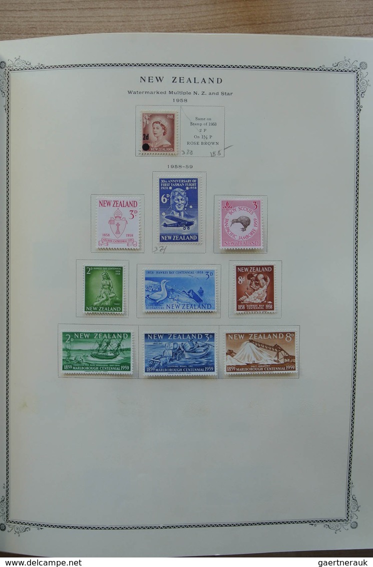 Neuseeland: 1874-2002. Well filled, mostly MNH and mint hinged collection New Zealand 1874-2002 in 2